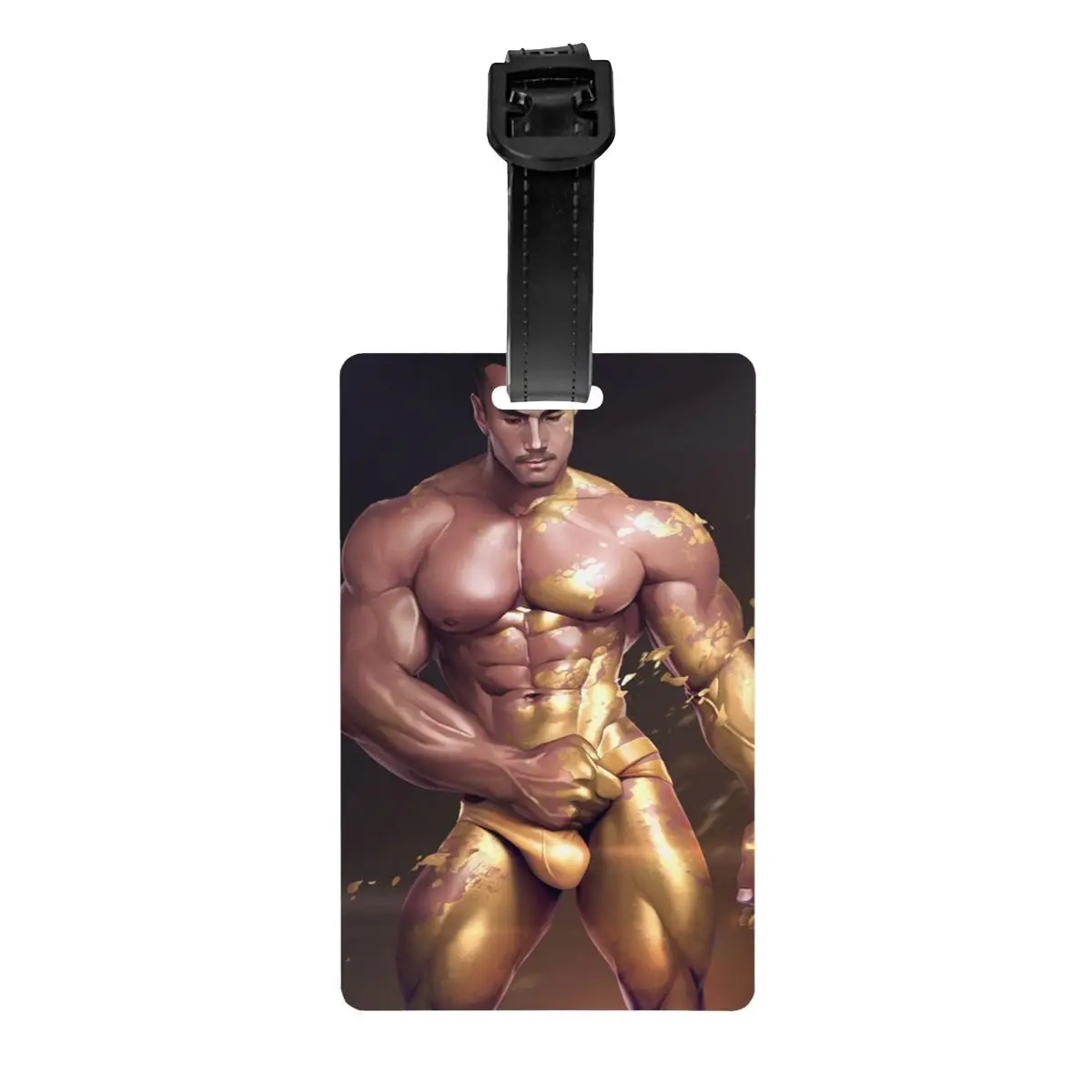 

Бандаж на багажник Hunk Boy для тренажерного зала, боди-арта для геев, защитный бандаж для гомосексуалистов, багажные бирки для путешествий, сумки, этикетки, чемодан