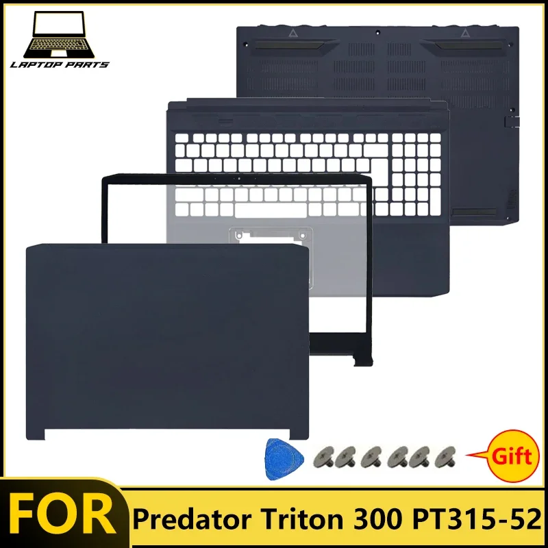 Фото Новый комплект для ноутбука Predator Triton 300 PT315-52 PT315-51 PT315-53: задняя крышка экрана, передняя рамка, корпус с подставкой для рук, нижний корпус. №1