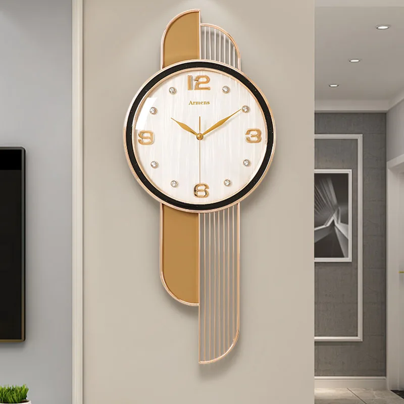 

Luxury Large Wall Clock Mechanism Silent Modern Design Wall Clock Loft Decoration Living Room Horloge Murale Home Decor Gift
