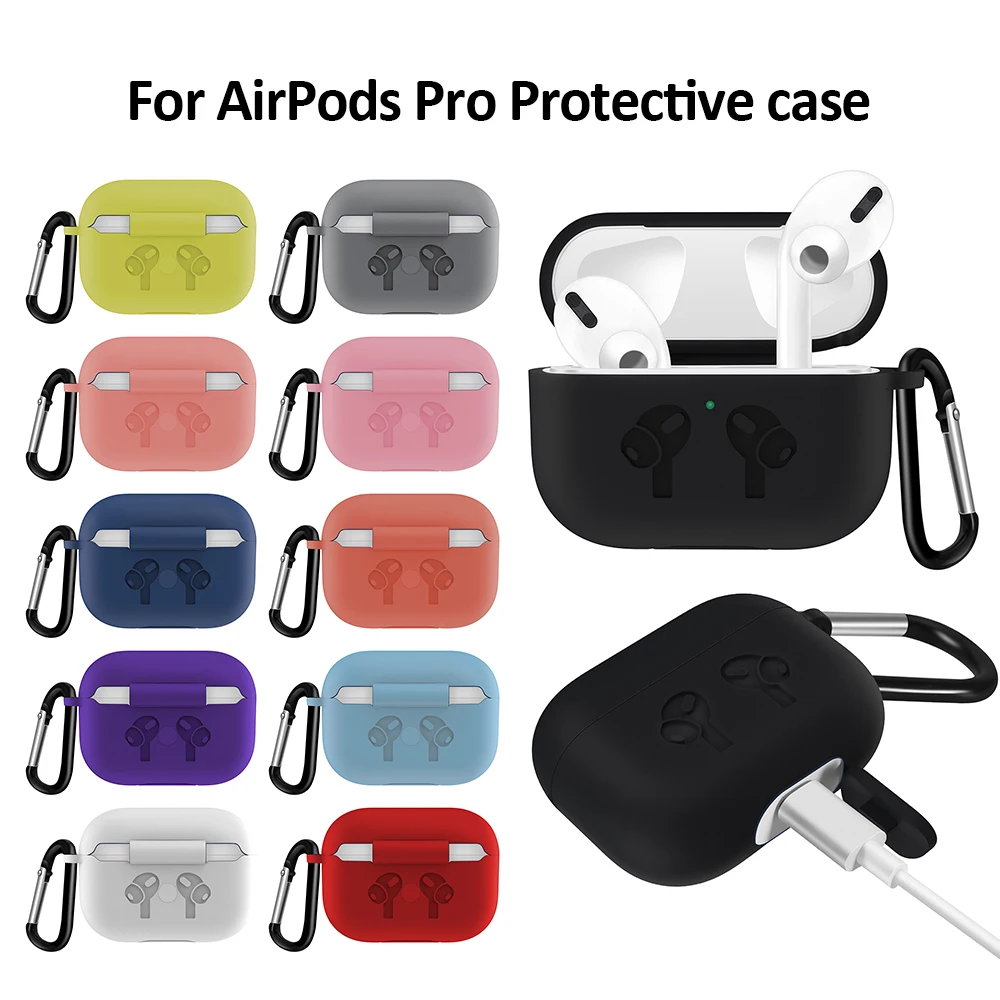 

Чехол для наушников Airpods pro Airpods, водонепроницаемый силиконовый чехол для Bluetooth гарнитуры, чехол для наушников Airpods pro, аксессуары для наушник...