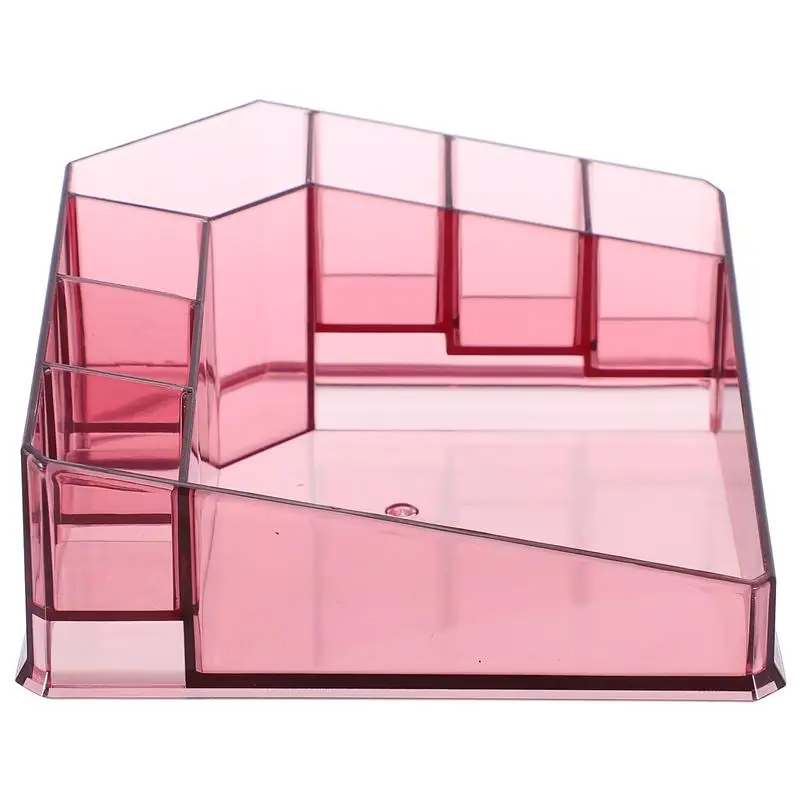 Прозрачный пластиковый настольный органайзер держатель для губной помады