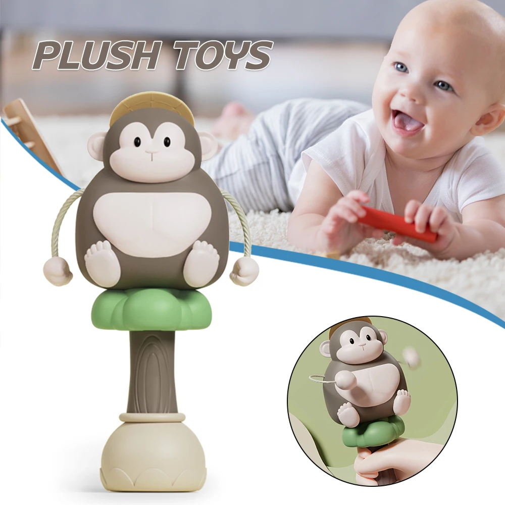 

Giggling Gorilla Rattle Soft Baby Instruments Sensory Toy Gifts for Children For Baby Easy to Grip Fun Toy Cute Design B99