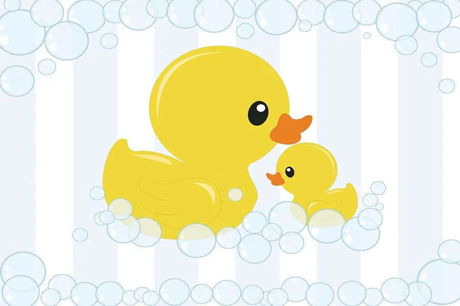 Backgrounds Little Yellow Duck Child 1st Birthday Theme Backdrops Baby Shower Newborn Party Decor Photographic Banner Props images - 6