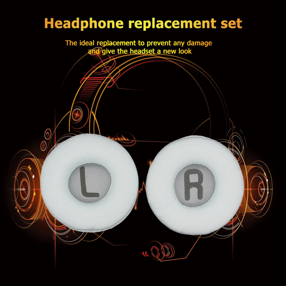 Амбушюры для JBL Tune 500BT 600BTNC протеиновая кожа поролоновые накладки на наушники