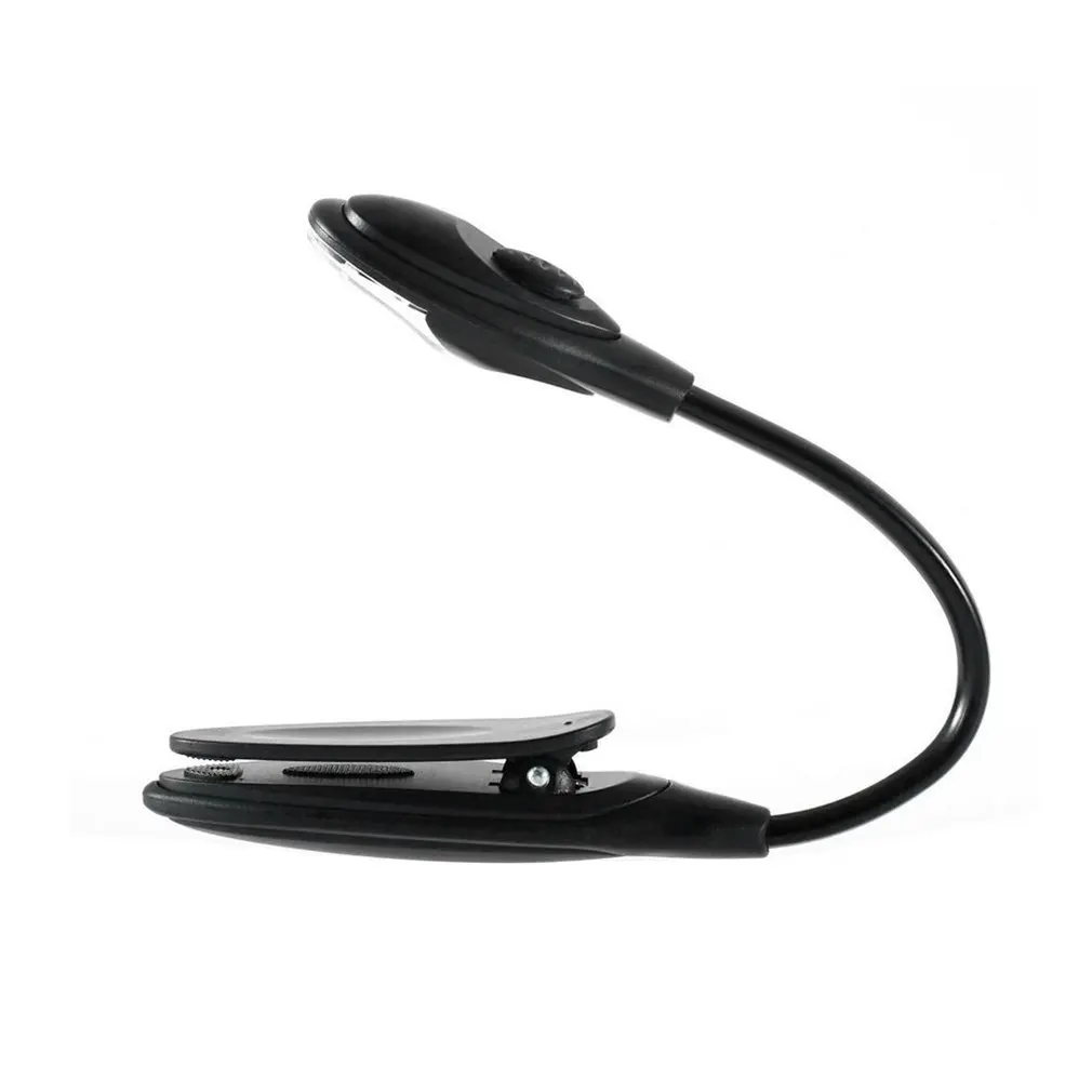

Mini Flexible LED Clip-on Bright Avoiding Eye Fatigue Travel Book Reading Lamp White Light Book Night Light Curved light