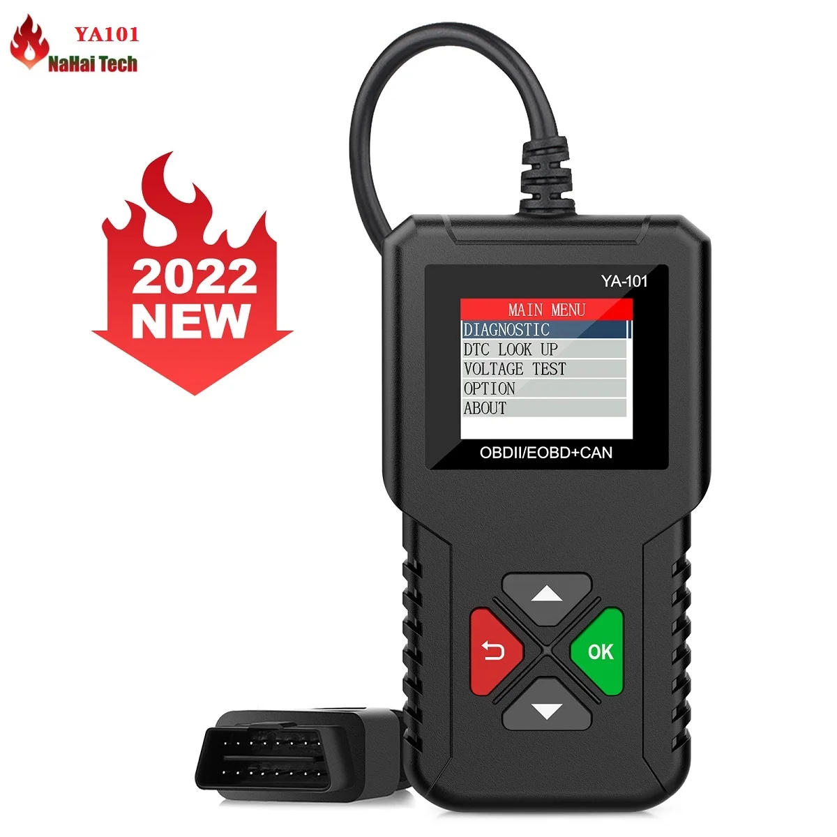 

Диагностический сканер OBD2 YA101, устройство для чтения кодов OBDII, 12 В