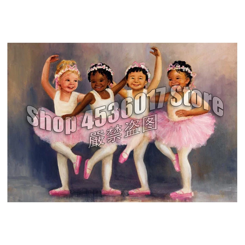 

Маленькие балерины Детские полные 5d алмазная живопись своими руками ювелирные изделия наборы для вышивки крестиком Мозаика вышивка домашний декор искусство