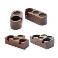 espresso coffee tamper base solid wood support seat tamper mat holder coffee maker support rack anti slip coffeware bar acces