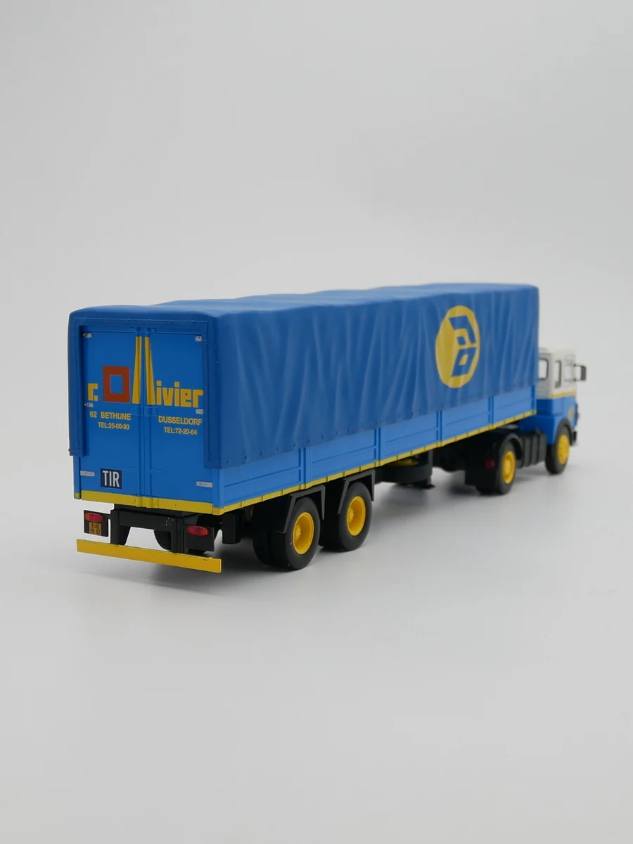 Фото Коллекционная модель Diecastixo 1:43: Грузовик-контейнеровоз Renault Saviem PS30 1977 года, литая под давлением, из сплава, игрушка-подарок №5