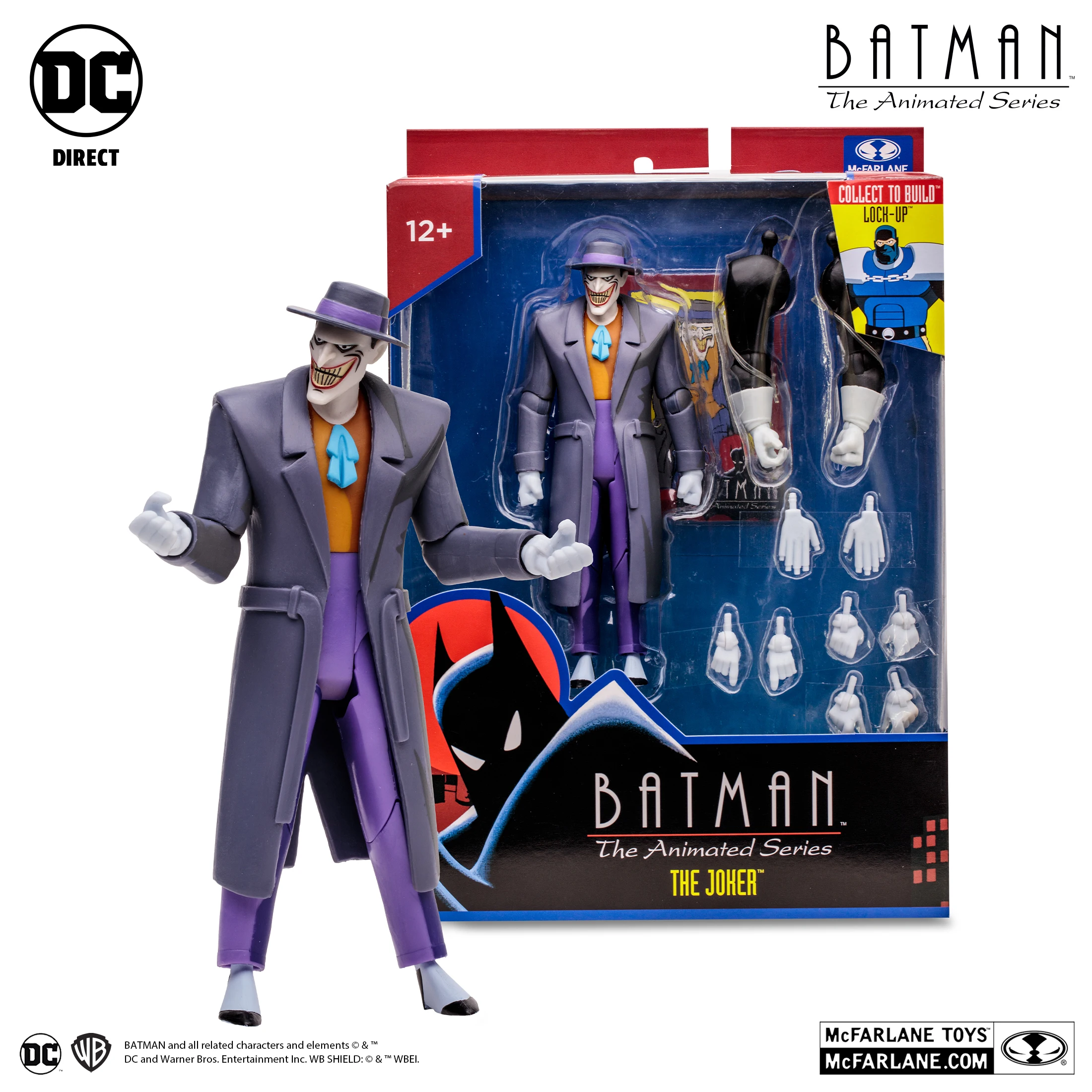 Mcfarlane Batman Toys Figuine The Animated Series Joker Riddler James Gordon Lockup Figures Statue Kid Halloween Gift
