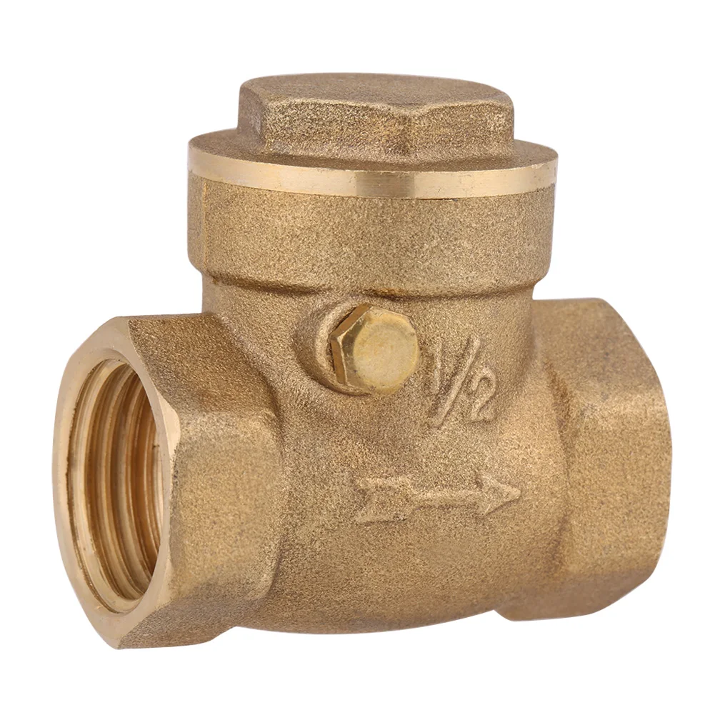 

1pc DN15 Female Thread Brass Non-return Swing Check Valve 232PSI Prevent Water Backflow Check Check Check