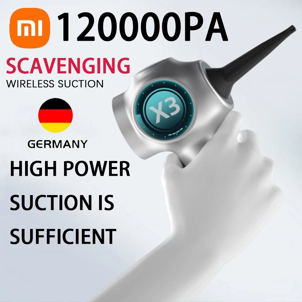 

Новинка Xiaomi 120000Pa 5 в 1 беспроводной автомобильный пылесос портативный робот-пылесос ручной мини-пылесос для автомобиля Дома Офиса