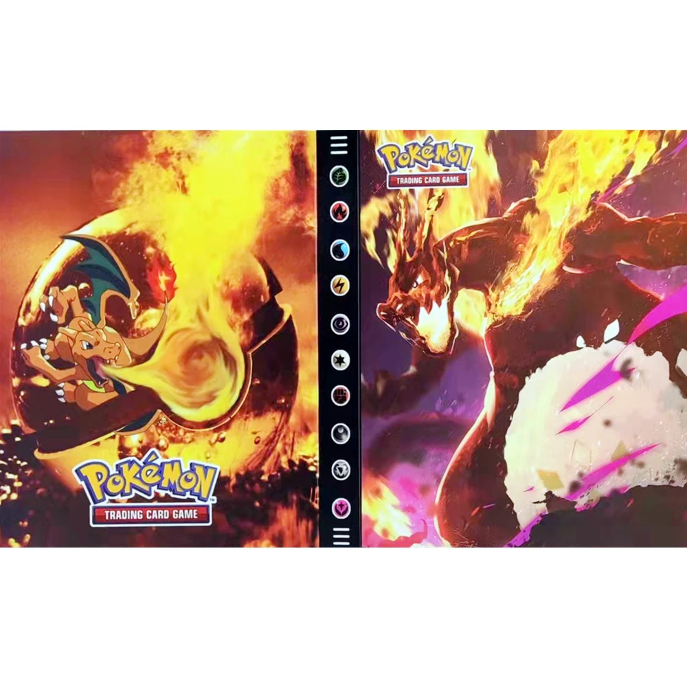 

240Pcs Cards Map Collections Binder Pokemon Album Book Pokémon Holder Game Card Loaded List Folder Children Birthday Christmas