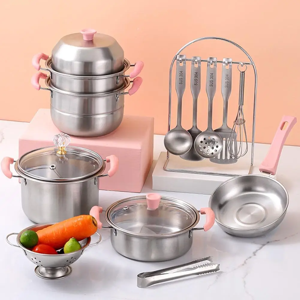 

1Set Children Mini Kitchen Cooking Toys Play Cooker Toy Cooking Tableware Rice Cooker Early Education Parent Child Interaction