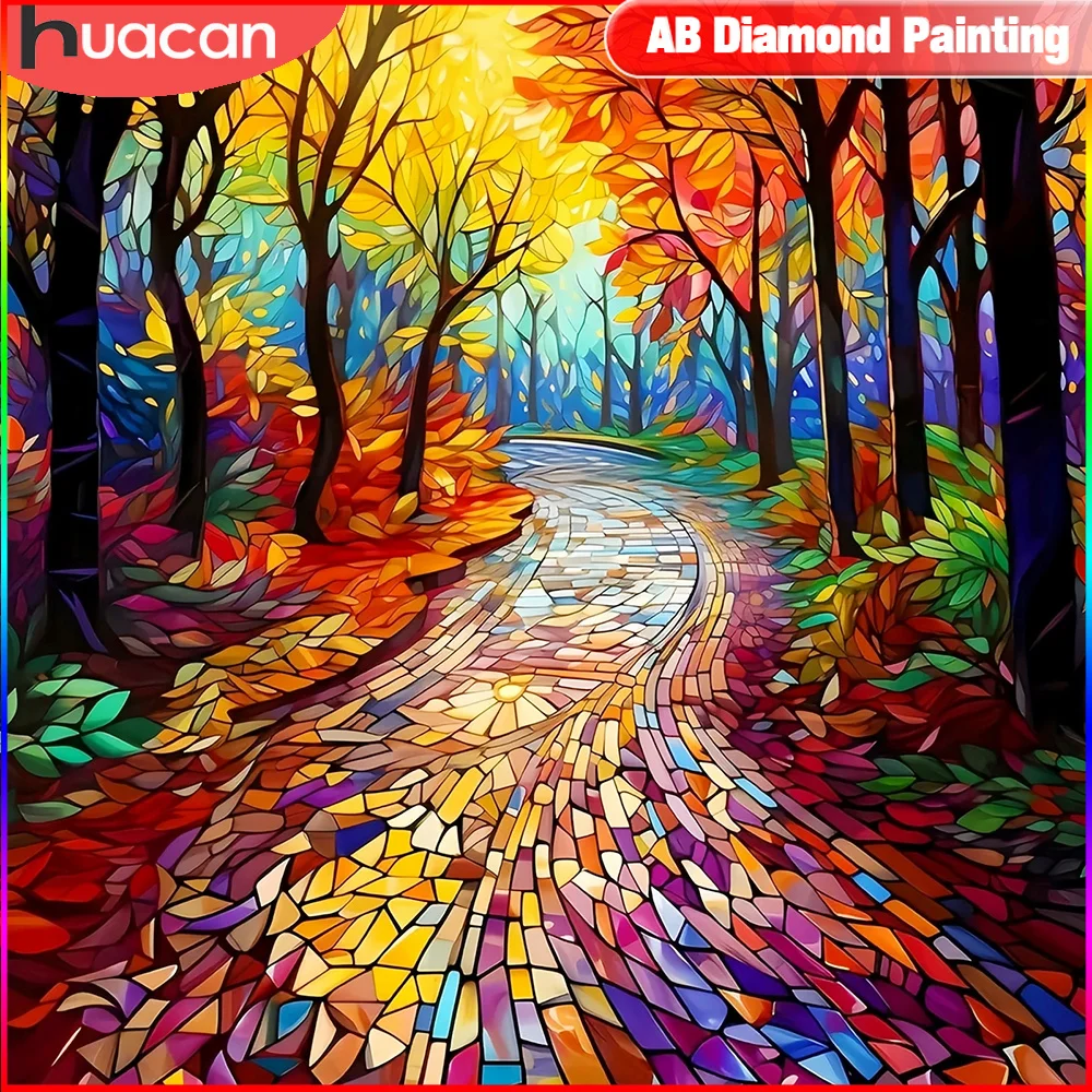 5d Набор Алмазной Живописи Huacan сделайте Свой Собственный Полноразмерная Круглая