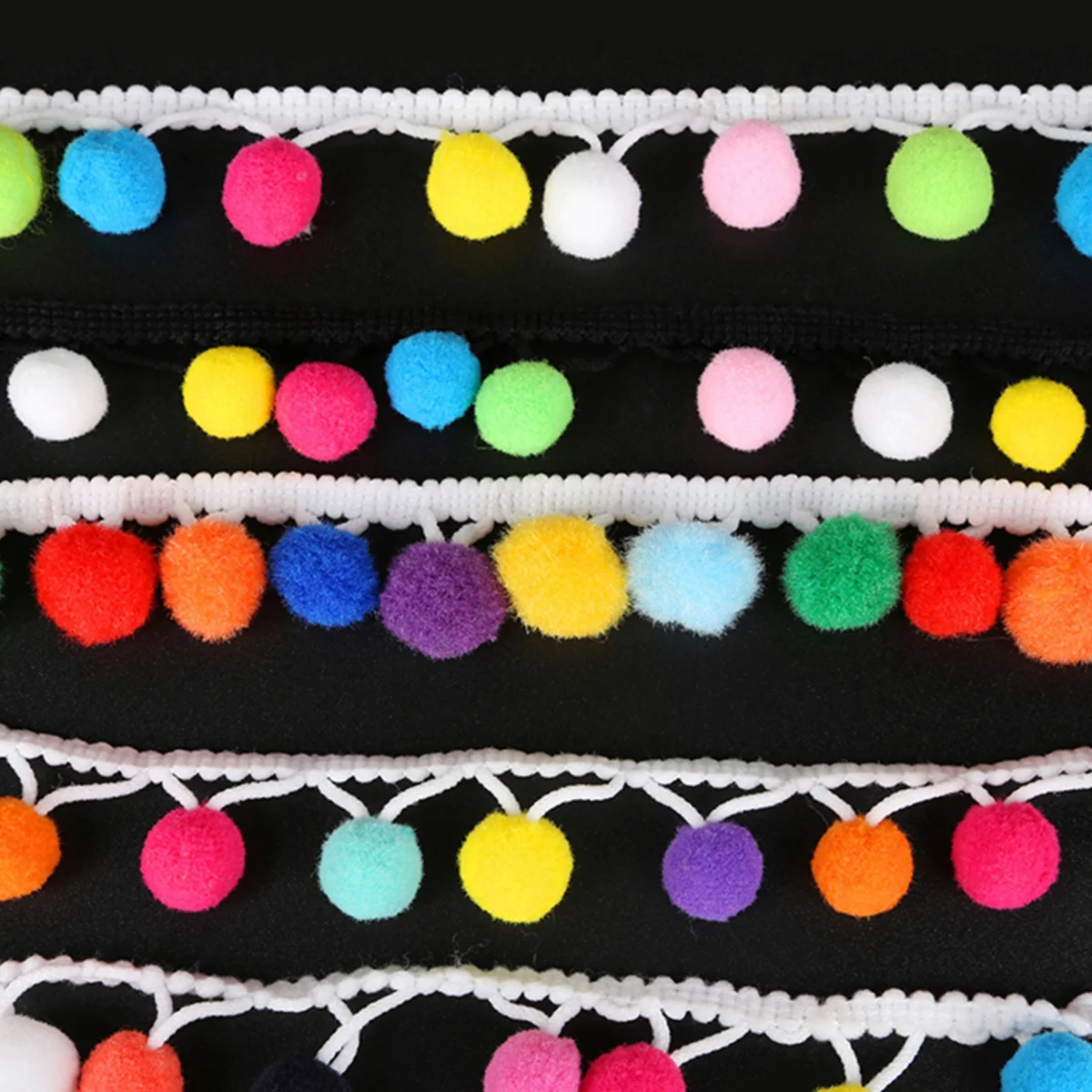 

1PC Nice Rainbow Trim Trim Fringe Trim for DIY Dress Scarf Curtain Hat