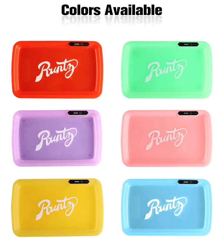 

Portable Metal Sheet Operated LED Light Illuminated Cigarette Tray