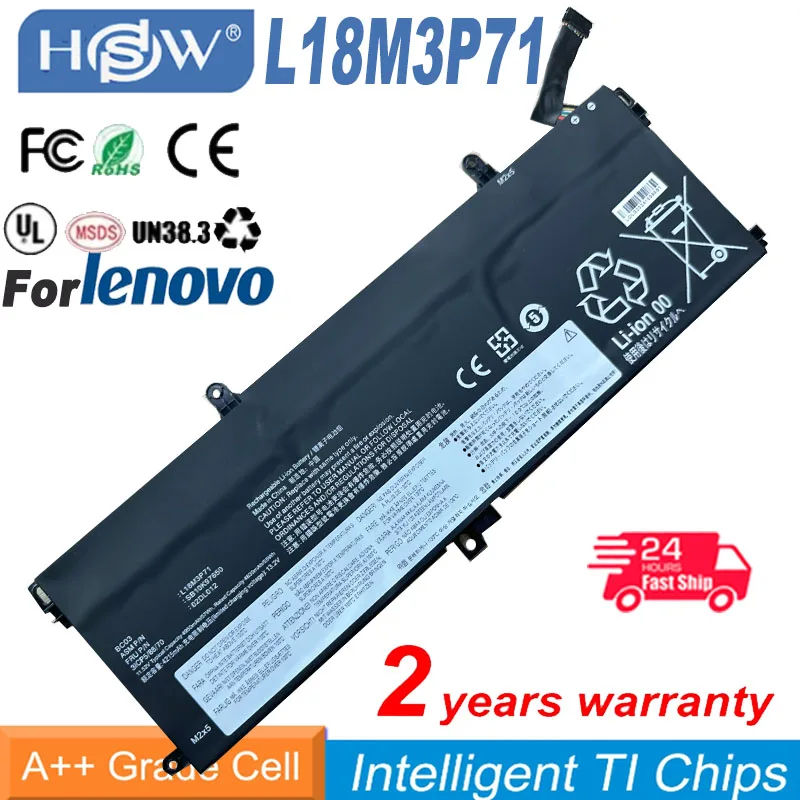 Аккумулятор для ноутбука Lenovo L18M3P71 L18L3P71 L20D3P71 SB10K97649 SB10K97650 02DL011 02DL012