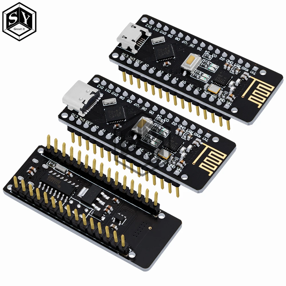RF-Nano для Arduino Nano V3.0, Micro USB Nano плата ATmega328P QFN32 5 ...