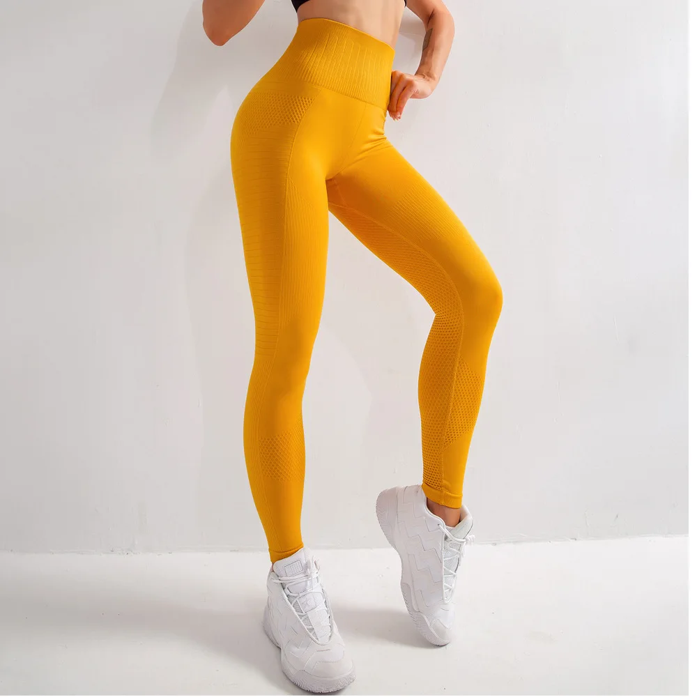 

Peach High Waist Seamless Leggings Women Fitness Yoga Pants Sportwear Tummy Control Breathable Athletic Leggin Gym Scrunch Sport