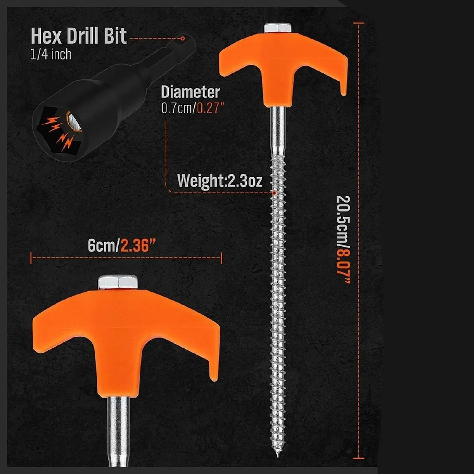 20 винтовых кольев для палатки гвозди колышки лагеря прочные прогулок кемпинга