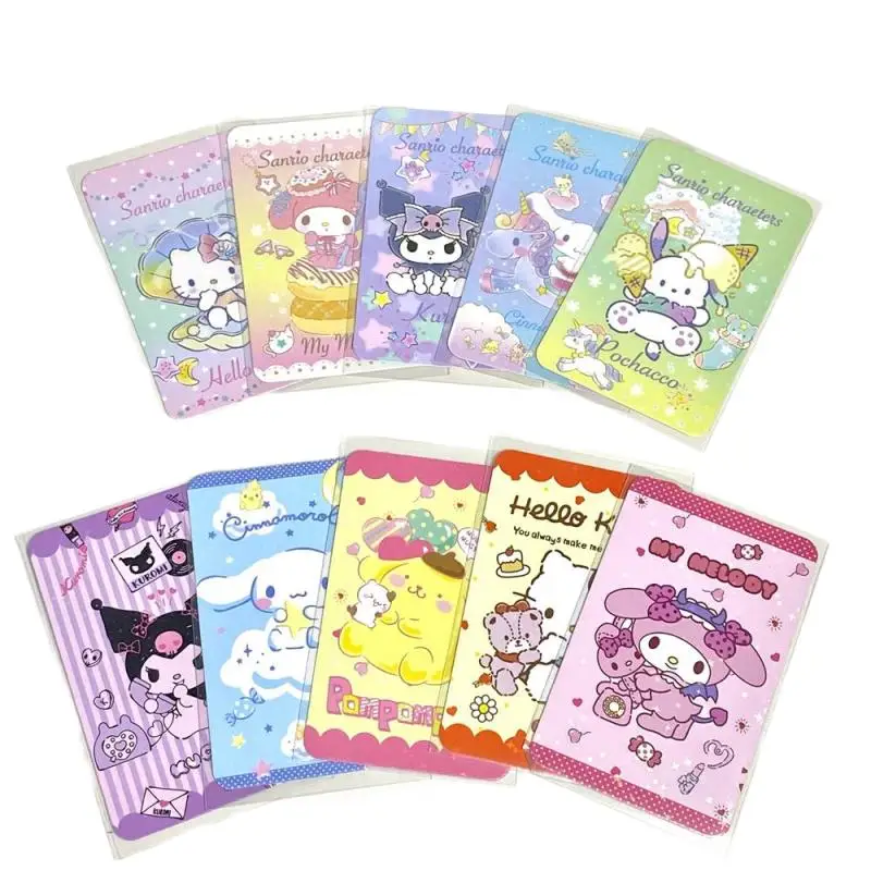 

Sanrio Kawaii Cute Kuromi Mymelody Cinnamoroll похватка pompurin лазерная карта для девочек коллекционные предметы Рождественский подарок для детей