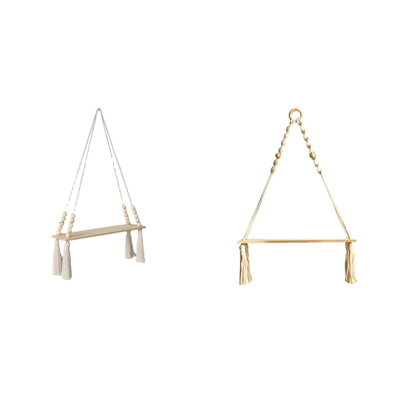 Полка в стиле бохо декоративные полки на стену деревянное украшение для спальни