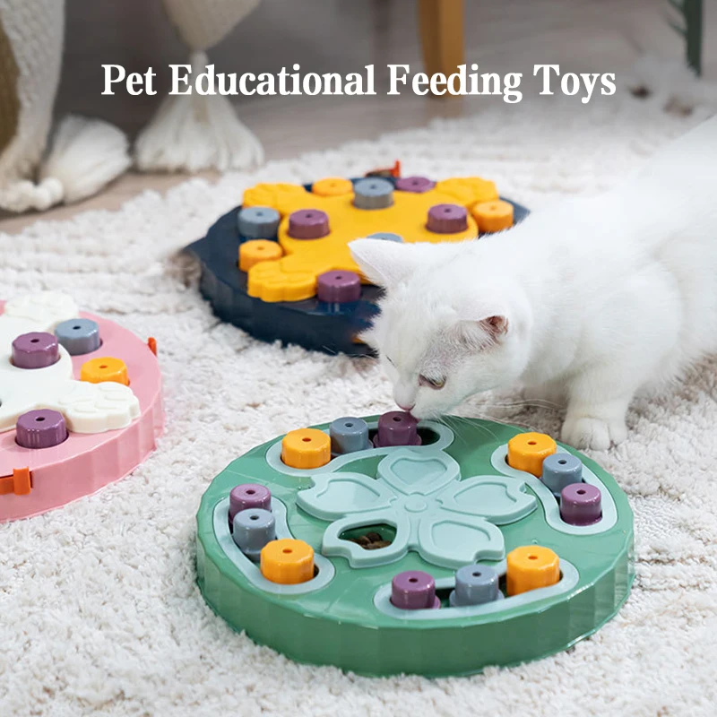 

Pet Dog Puzzle Toys Food Dispenser Funny Interactive Toy For Dog Improve IQ Non-Slip Bowl Dog Training Game Pet Supplies