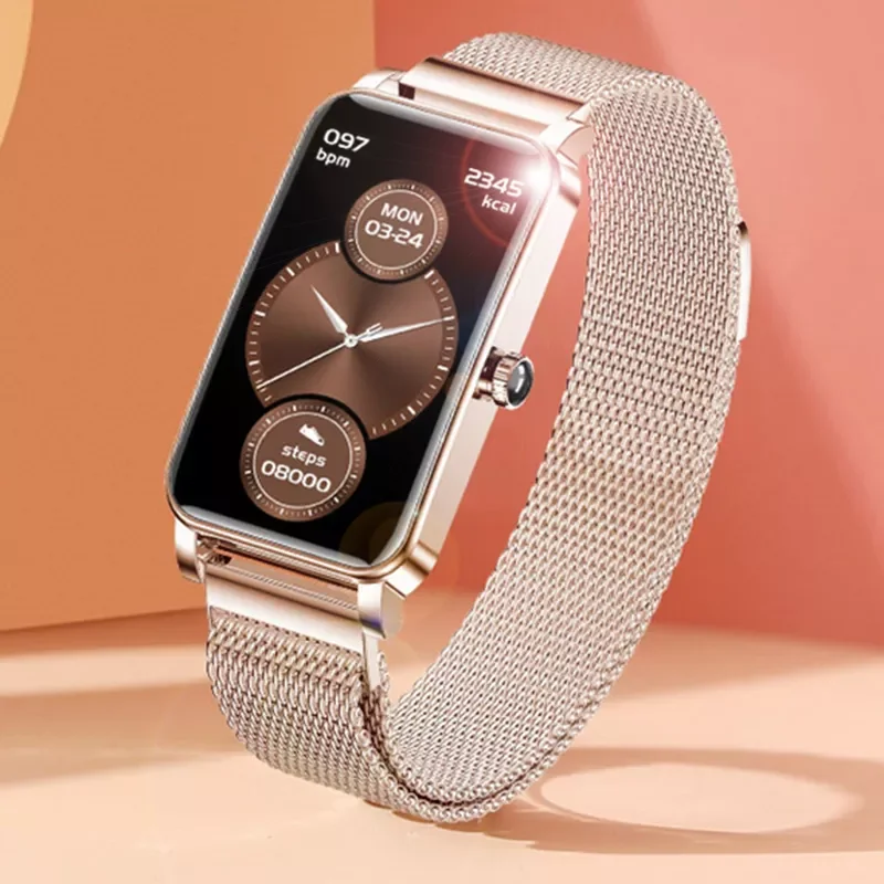 

2021 New IP68 Waterproof Smart Watch Women Lovely Bracelet Rate Monitor Sleep Monitoring Ultra-thin Smartwatch For IOS Android