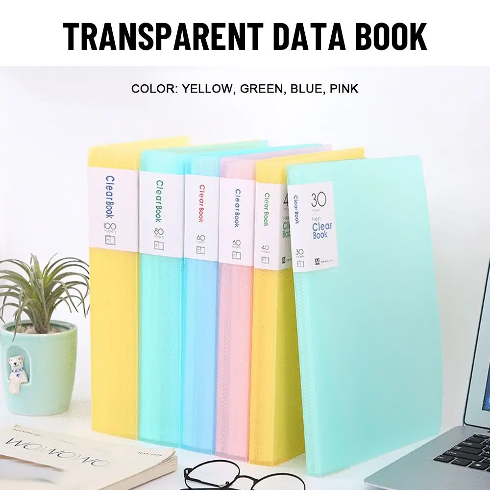 

New Solid Color Test Papers File Data A4 Display Book Folder Writing Pad Clipboard