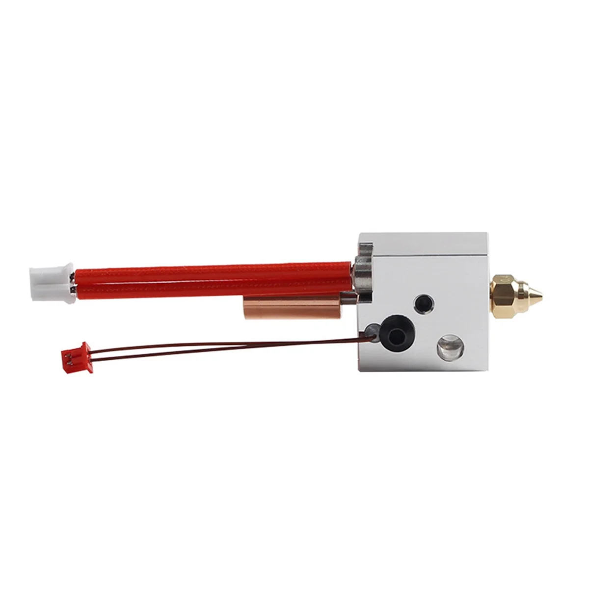Фото A27U Hot SV06 Plus Hotend Kit Металлический комплект Hotend с высоким расходом 0,4 мм Латунное сопло Аксессуары для 3D-принтера для SV06 Plus SV07 SV07 Plus №5