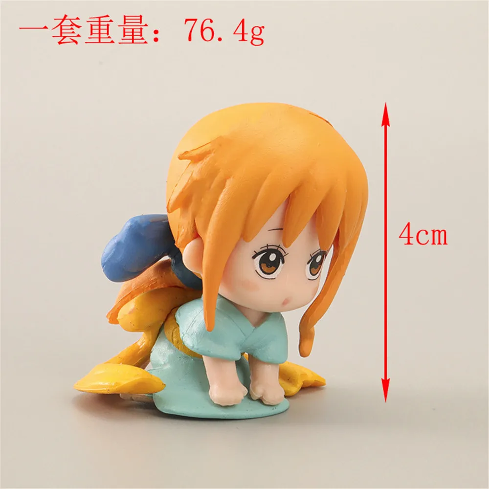 Kawaii Аниме One Piece Monkey D Luffy Nami Roronoa Zoro Trafalgar Law ПВХ экшн-фигурки модели детские игрушки
