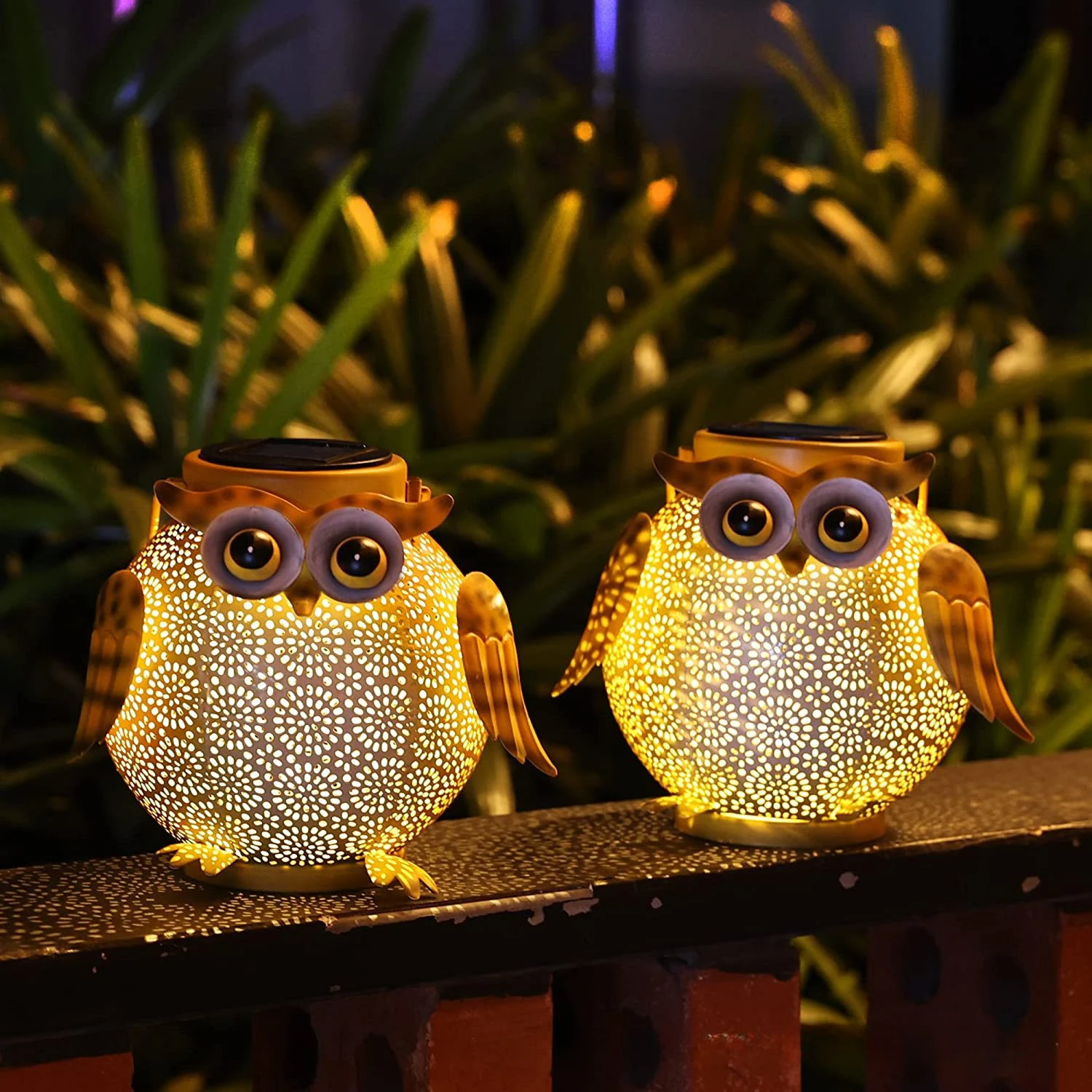 

Owl Solar Lamp Hanging Animal Solar Garden Lights Garden Decoration Iron Retro Lamp Outdoors Solar Powered Path Solar Led Light