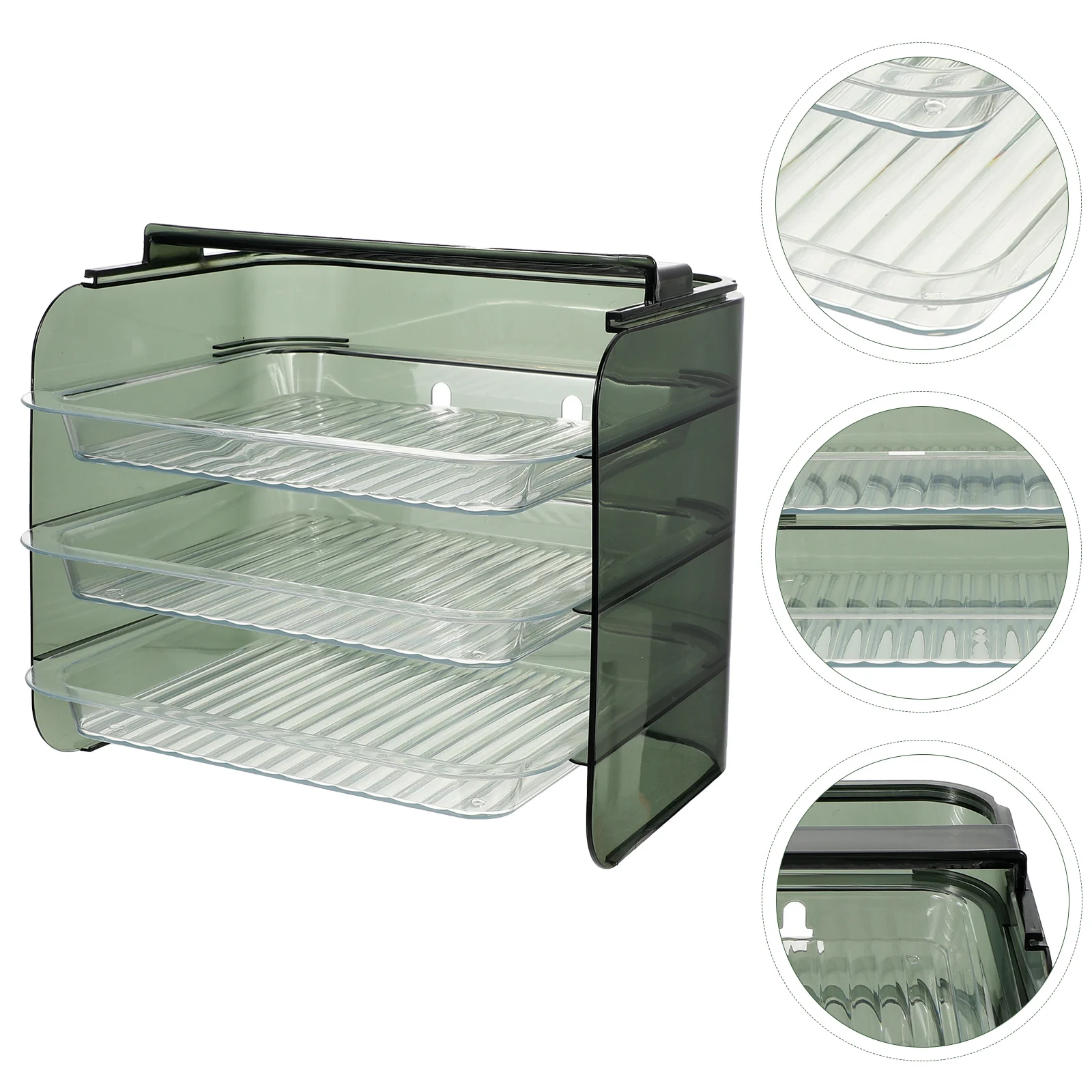 

Rack Vertical Plate Rack Stand Organizer Multi-layer Rack Preparation Rack for Indoor Kitchen Storage Home