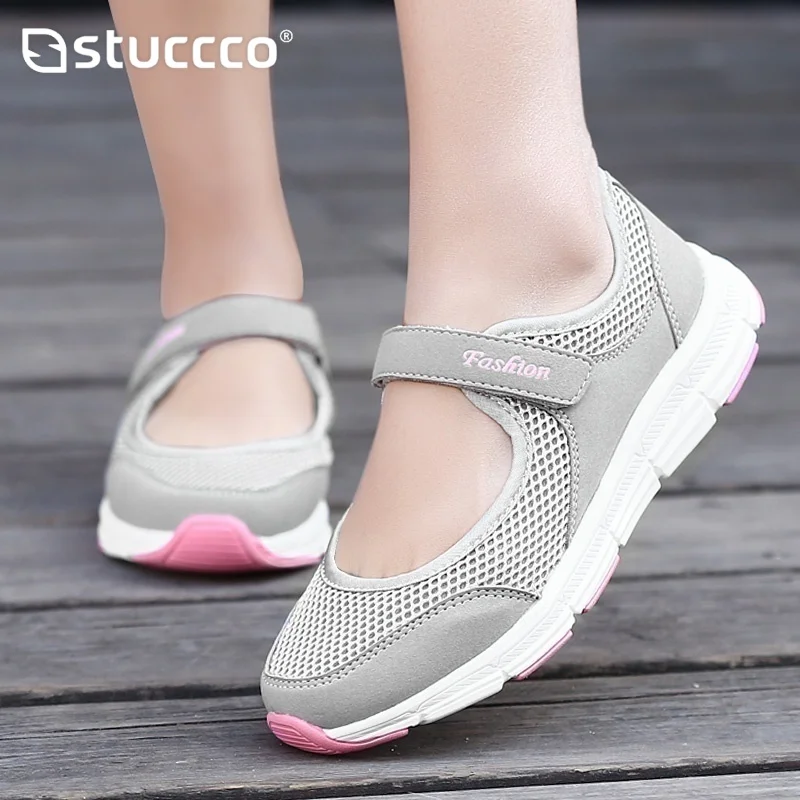 Summer Womens Fashion Casual Running Shoes Women Sneakers Weave Mesh Fabric Comfortable Flats Ladies Shoes Zapatos De Mujer