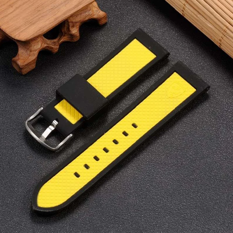Men's Watch Bracelet silicone strap for Ferrari 0830138 0830163 series sports rubber strap for men 24 mm