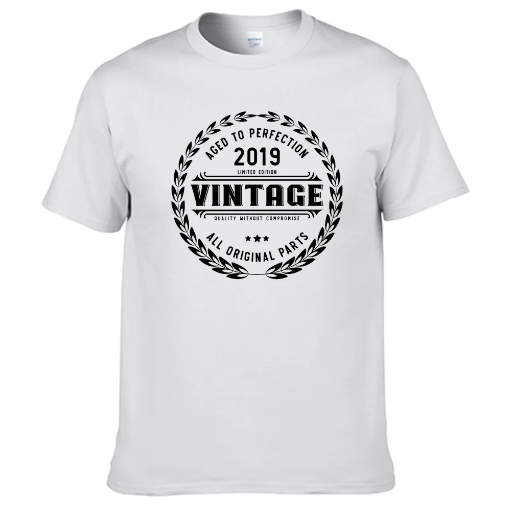 

Vintage 2019 Best-selling Retro Casual T Shirt Men's Summer Black 100% Cotton Short Sleeves O-Neck Tee Shirts Tops Tee Unisex