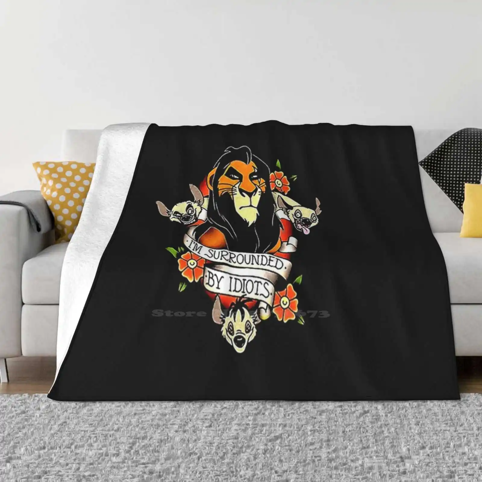 

King Scar Surrounded New Arrival Fashion Leisure Warm Flannel Blanket King Scar Surrounded Recent Most Popular Best Seller