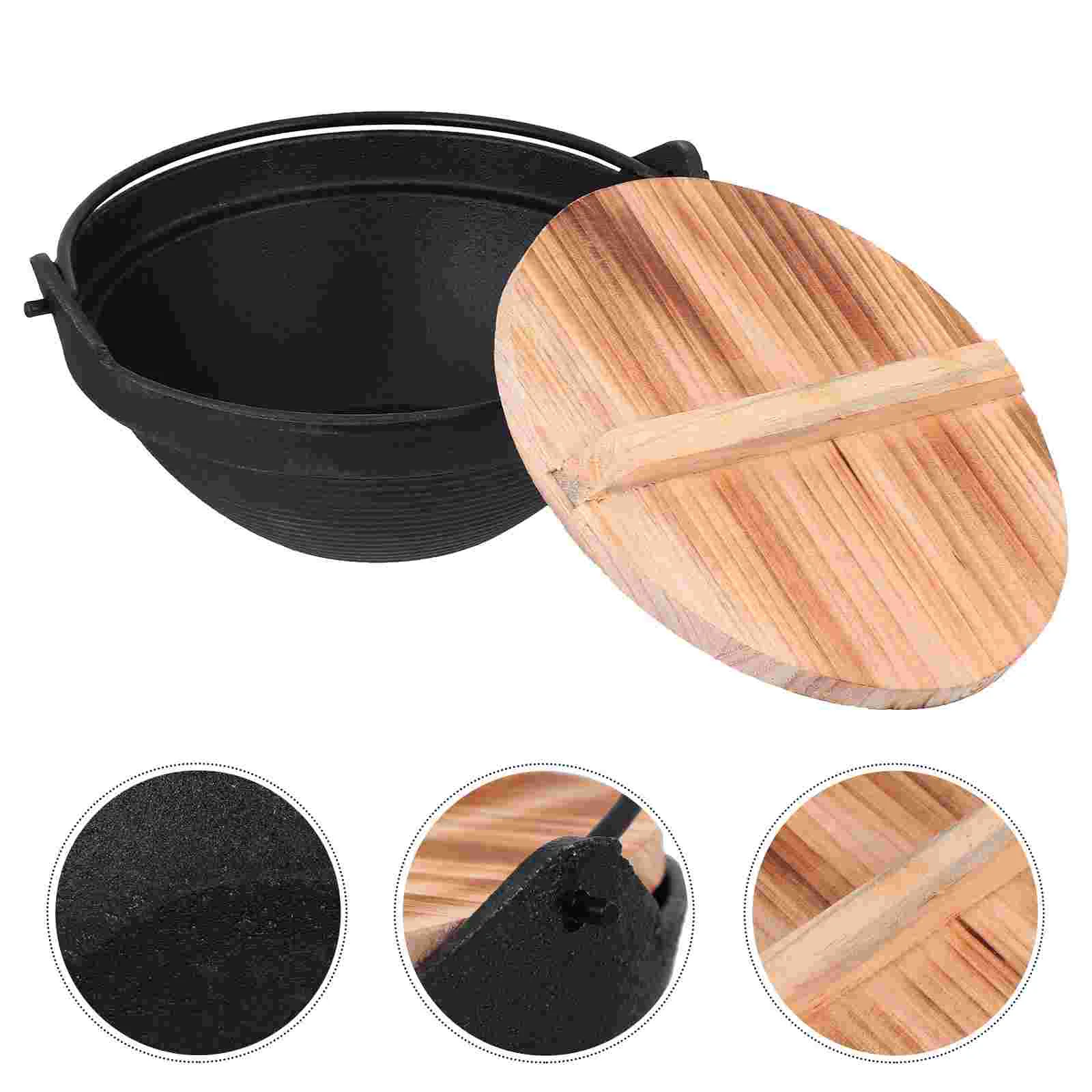 

Nonstick Sauce Pan Single Serving Shabu Pot Small Oven Cooking Stock Pot Outdoor Japanese Pot Cast Iron Oven Camping Oven