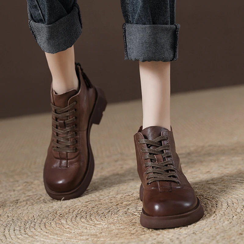 

Женские ботильоны челси на массивной платформе, повседневные дизайнерские брендовые ботинки на низком каблуке, Зимние Модные женские боти...