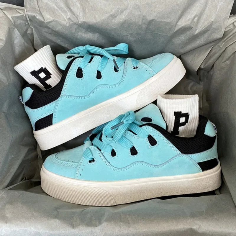 

Sport Women Flats Shoes 2023 New Trend Spring Autumn Suede Sneakers Casual Platform Ladies Running Shoes Lace Up Hiking Hot Sale