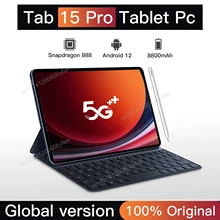 Tab 15 Pro Tablet  Android 12 Global Version Snapdragon 888 Tablette PC 10 Inch 12GB 512GB Google Play Tablets 4G 5G Dual SIM