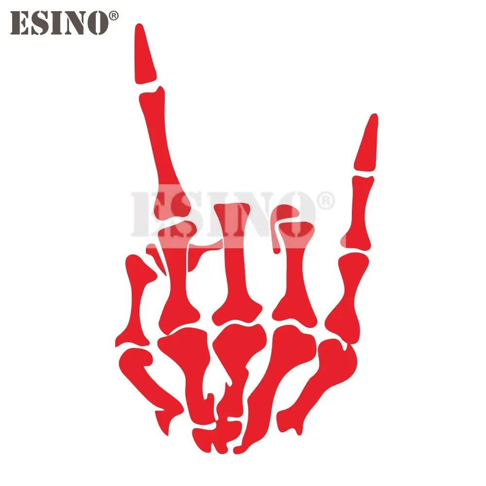 

Стайлинг автомобиля скала на скелете рука скала и рулон рога вверх Пвх резьба искусственное стекло Корпус узор виниловая наклейка