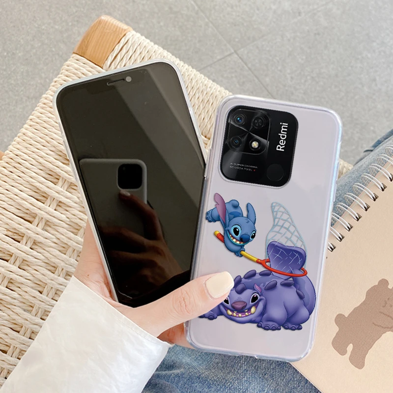 Забавный чехол Stich Monster для Redmi 10 10C 10A Note10 телефона из аниме мягкий прозрачный Xiaomi C