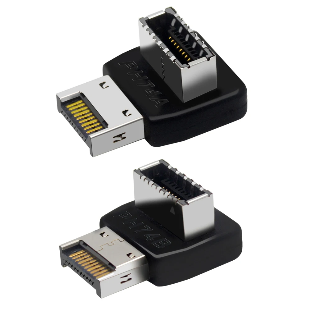 USB 3.1 Type E 90-градусный преобразователь Передний адаптер C Разъем USB-адаптер
