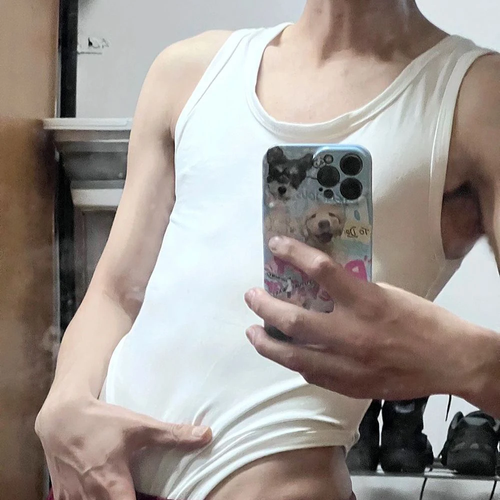 Comfortable Jumpsuit Solid Men Homewear Romper Fashion Motion Bottoming Shirt Bodysuit Siamese Underwear Sexy One-piece Tank Top