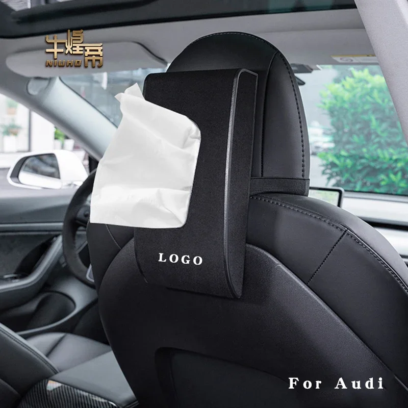 

Car Tissue Box For Audi Q3 Q5 Q7 A3 A4 A5 A6 A7 A8 Sline TT RS B5 B6 B7 B8 Sun Visor Armrest Seat Back Napkin Paper Box Interior