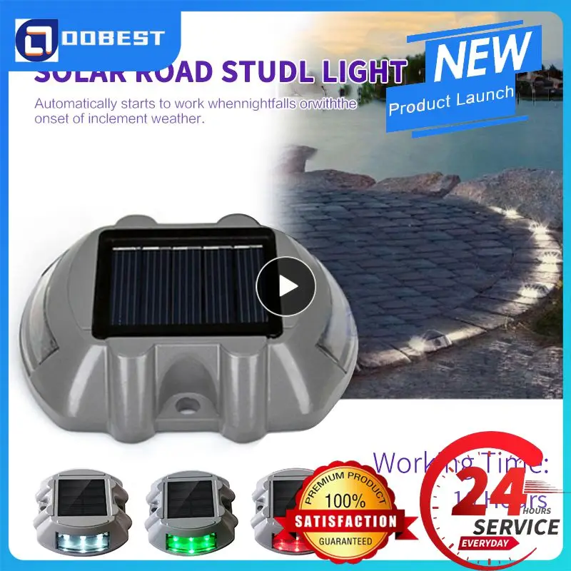 

1PCS Jiguoor Waterproof Solar Powered 6 LED Outdoor Garden Ground Road Driveway Pathway Road Dock Step Light Ni-MH battery Solar