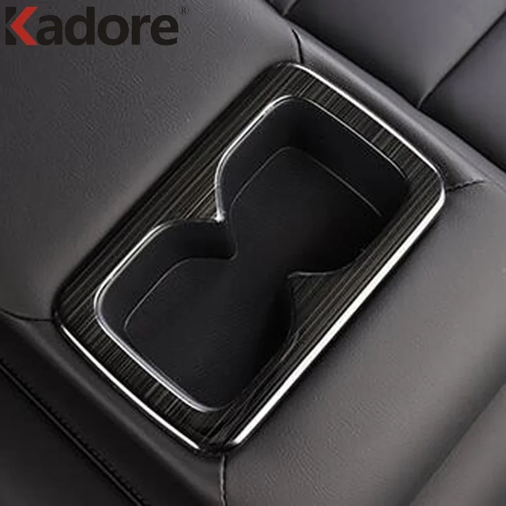 Фото Для Nissan Sentra Bluebird Sylphy 2020-2022 2023 2024 ABS из углеродного волокна, задняя крышка для чашки воды, накладка, рамка, Стайлинг, автомобильные аксессуары №2
