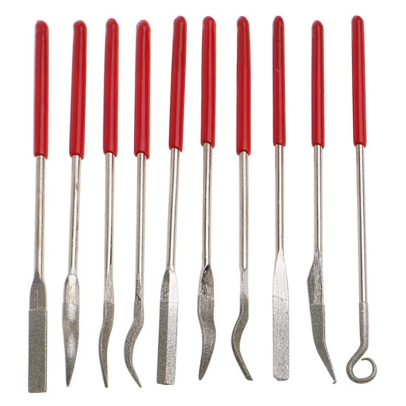 

10Pcs 3X140mm Diamond Needle File Set For Fine Filing Polishing Metal Stone Glass Ceramic Wood Carving Craft Files